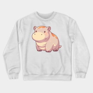 Little brown hippo Crewneck Sweatshirt